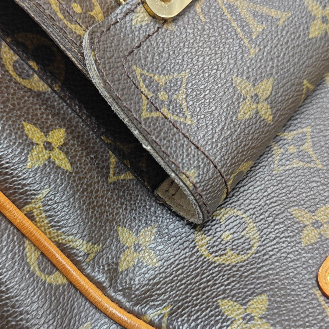 HUDSON MM Monogram Coated Canvas Brown