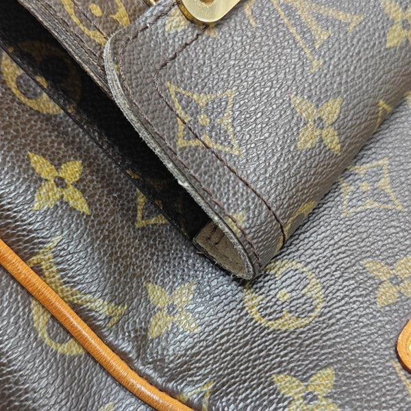 HUDSON MM Monogram Coated Canvas Brown