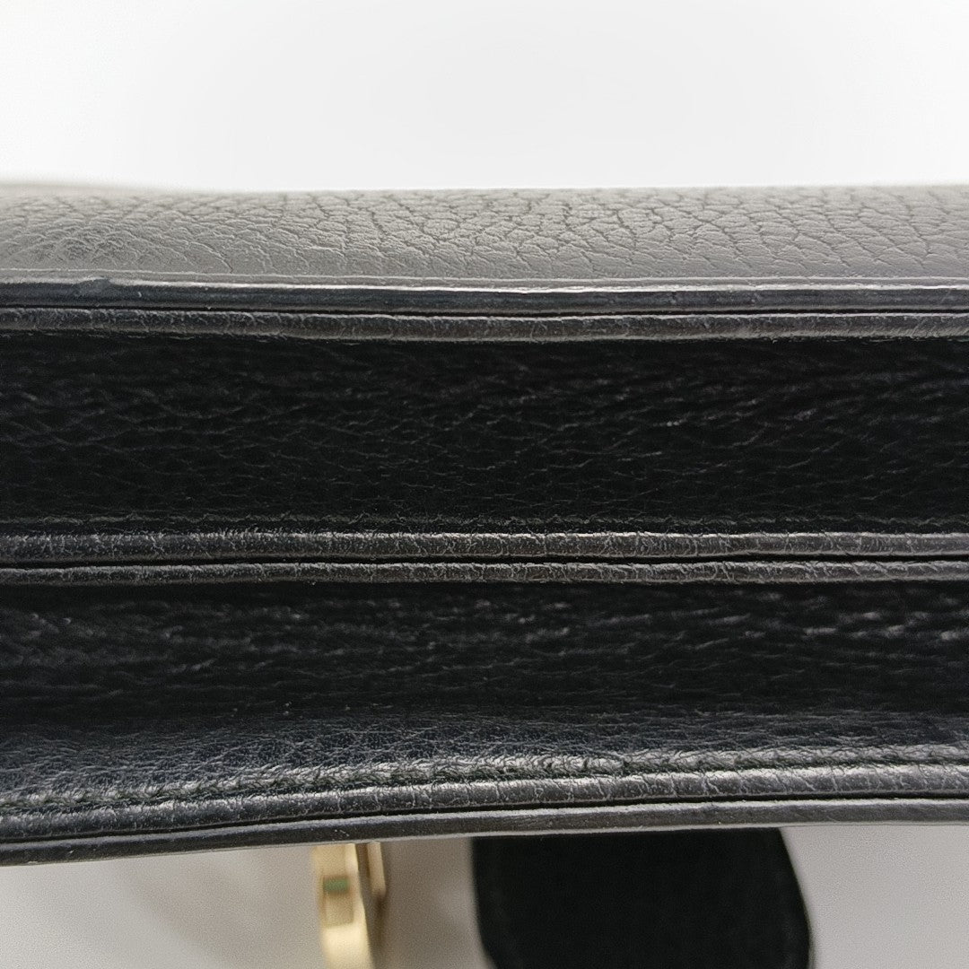 Interlocking G Small Calfskin Black