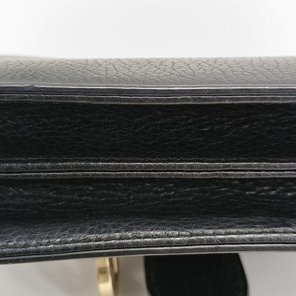 Interlocking G Small Calfskin Black