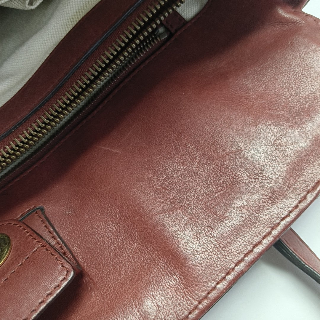 Calfskin Tote Bag Red