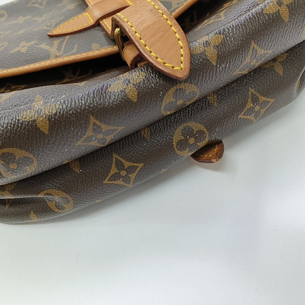 SAUMUR 30 Monogram Coated Canvas Brown