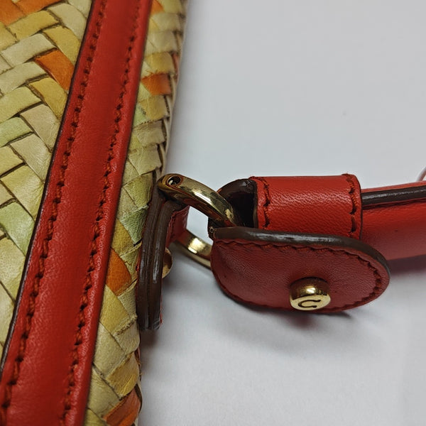 Calfskin Top Handle Bag Multicolor