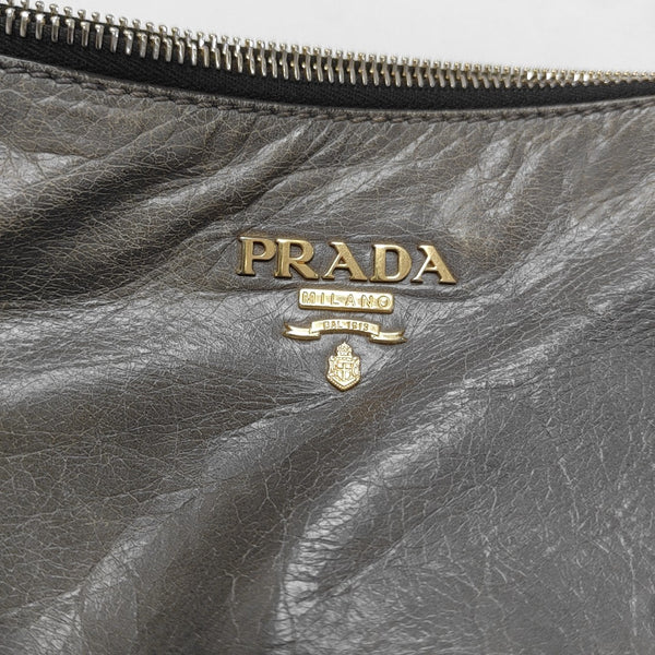 Calfskin Top Handle Bag Gray