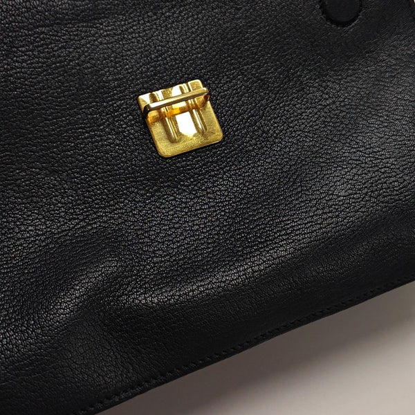 Calfskin Top Handle Bag Blue
