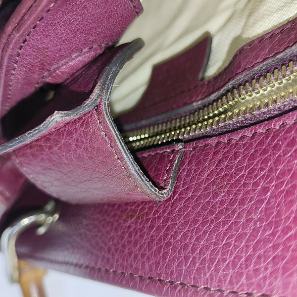 Bamboo 1947 Medium Calfskin Red