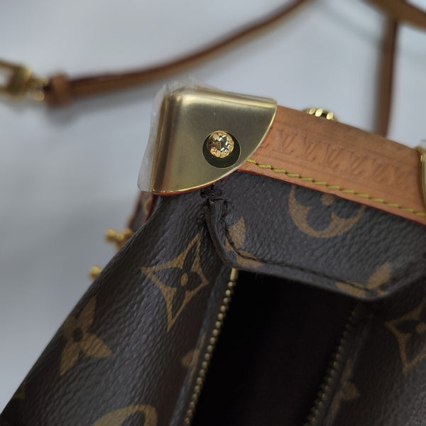 SIDE TRUNK MM Monogram Coated Canvas Brown