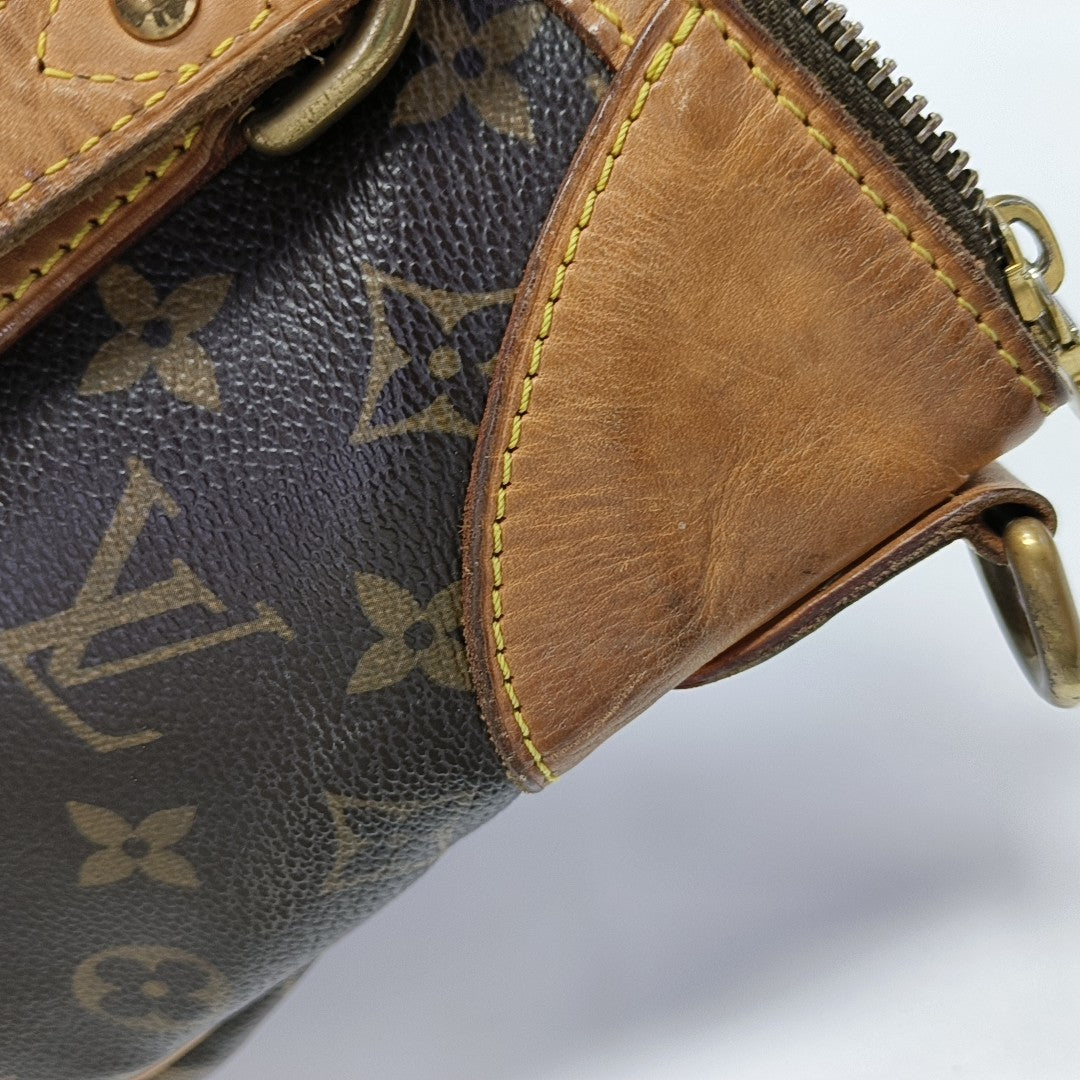 ODEON Monogram Coated Canvas Brown