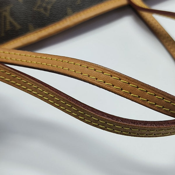 NEVERFULL MM Monogram Coated Canvas Brown
