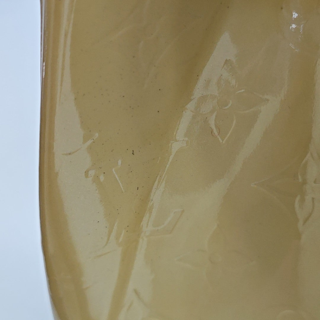 BREA MM Monogram Patent Leather Yellow