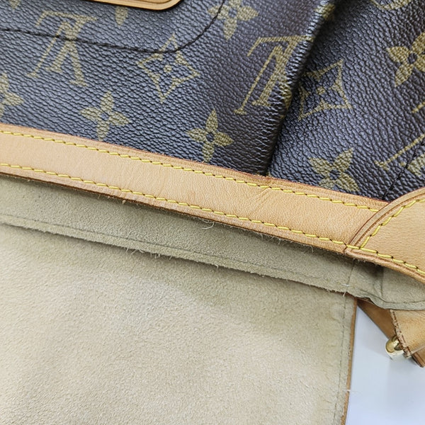 BEVERLY MM Monogram Coated Canvas Brown