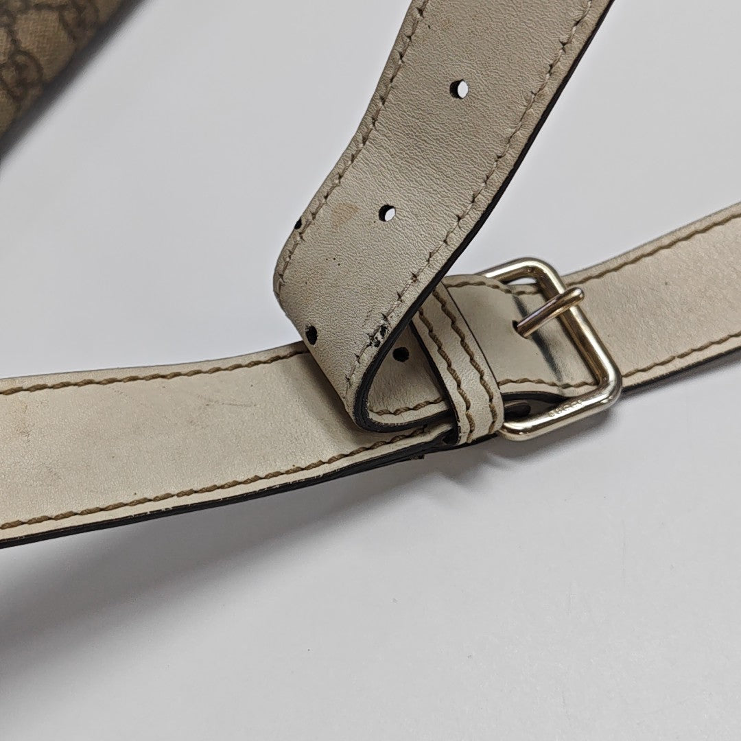 GG Supreme Monogram Coated Canvas Beige