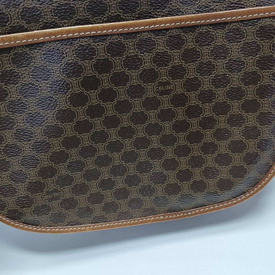 MACADAM CLUTCHES Coated Canvas Brown
