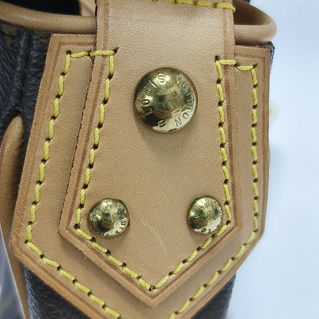 HUDSON GM Monogram Coated Canvas Brown