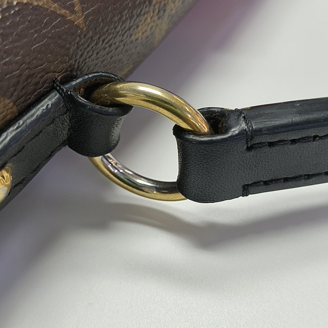 GEORGES MM Monogram Coated Canvas Brown