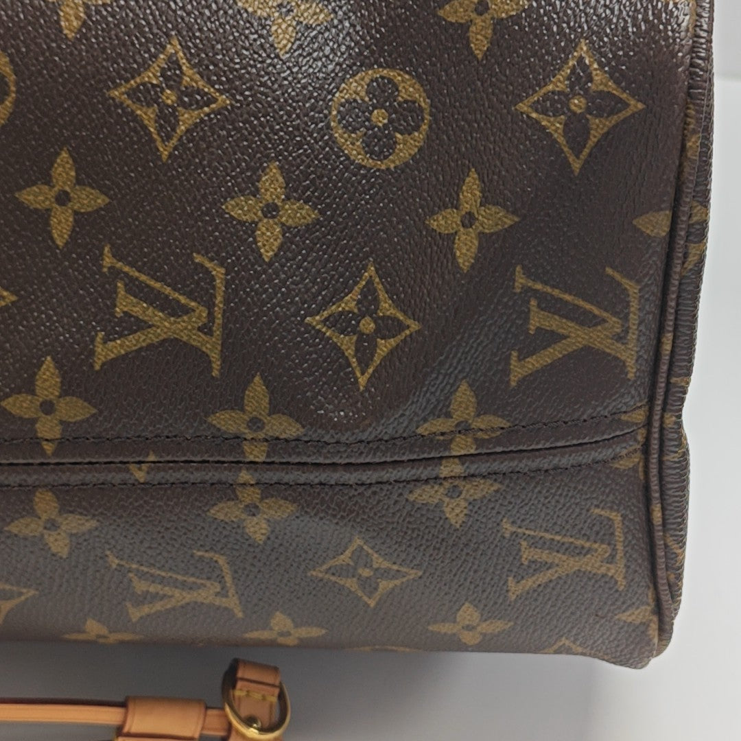 NEVERFULL MM Monogram Coated Canvas Brown
