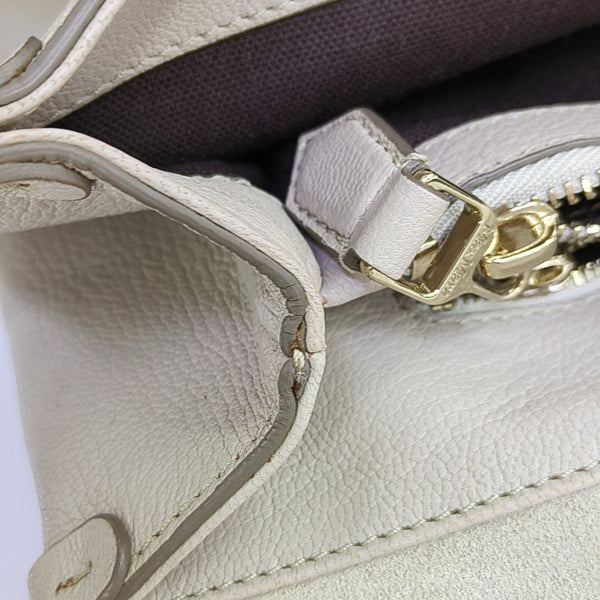 Calfskin Shoulder Bag Beige