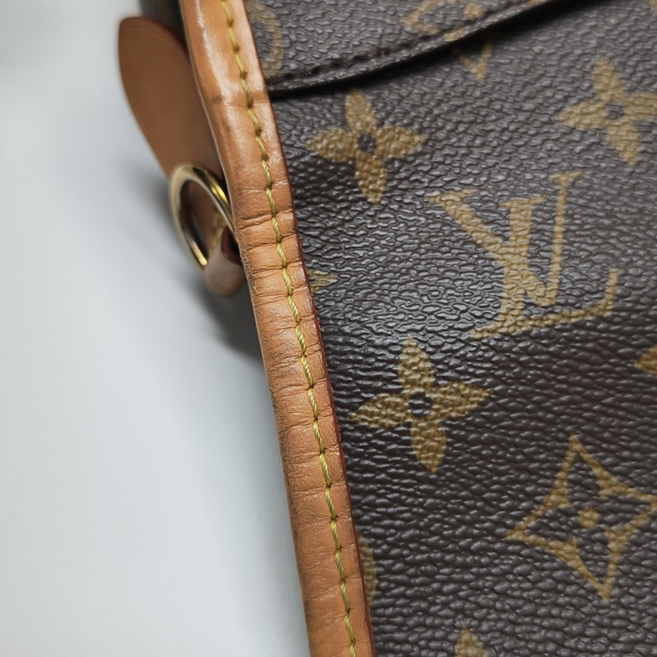 DIANE Monogram Coated Canvas Brown