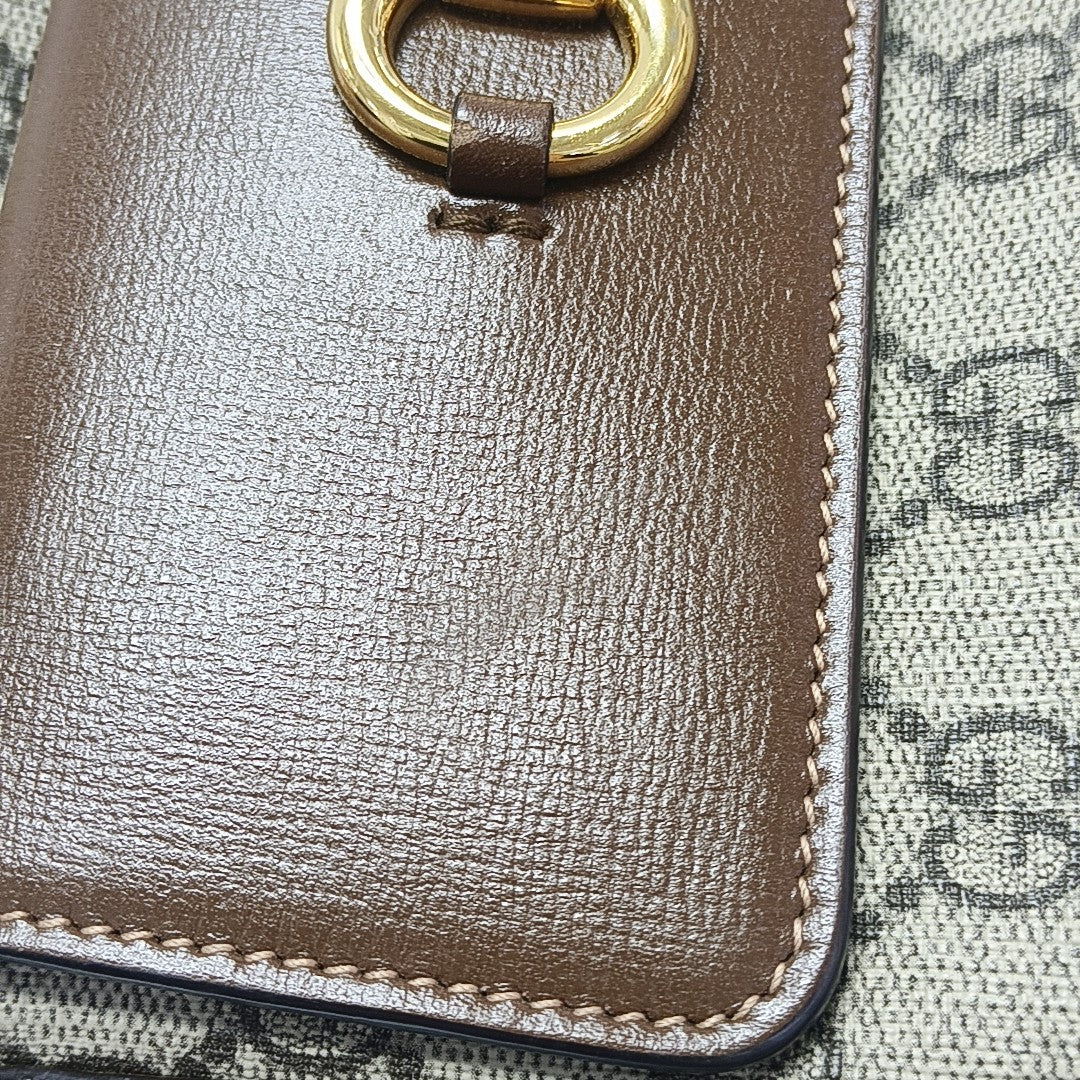 Horsebit 1955 Small Coated Canvas Beige