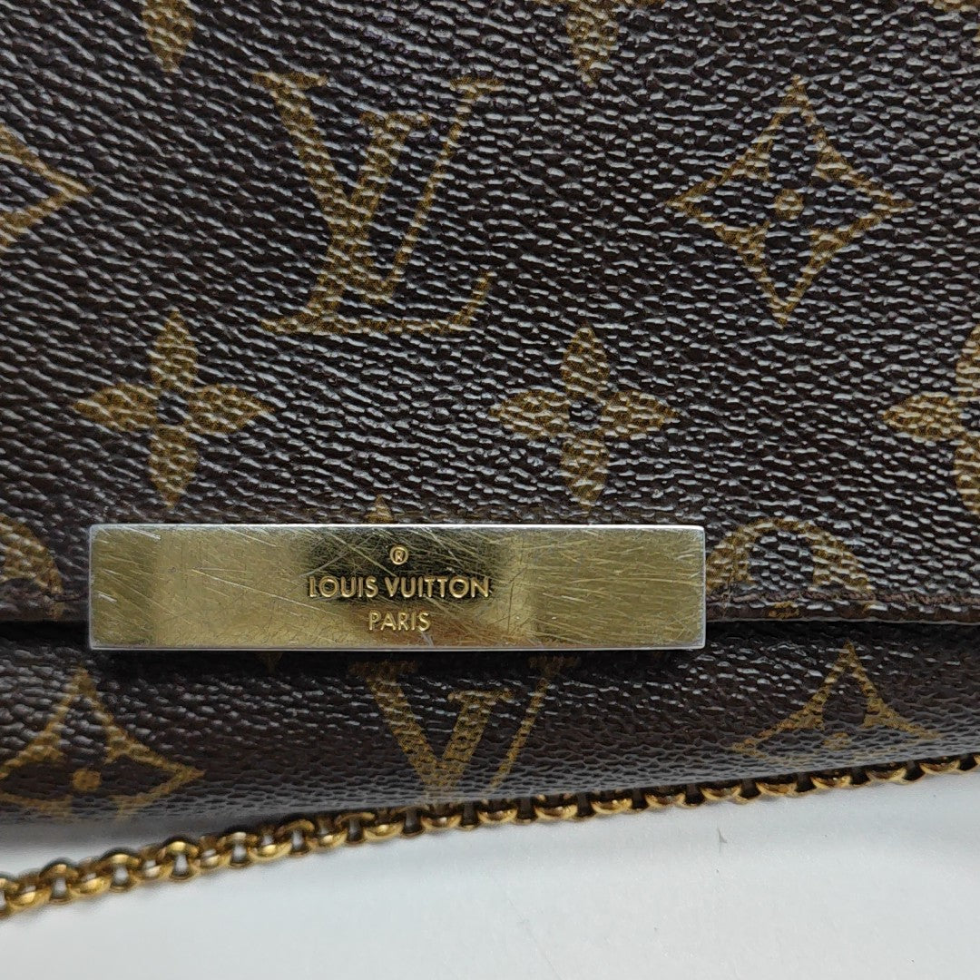 FAVORITE PM Monogram Coated Canvas Brown