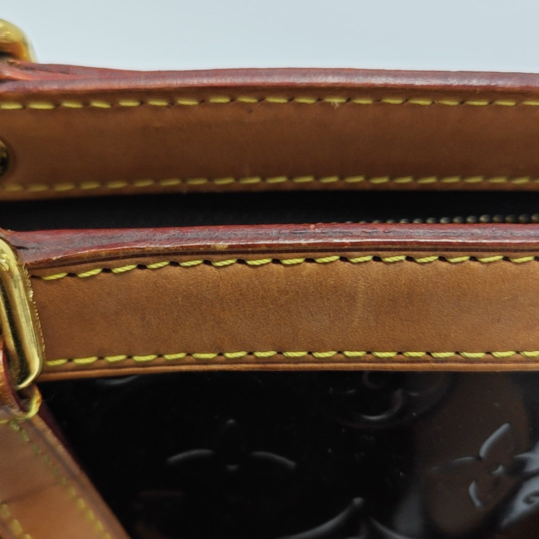 BREA MM Monogram Patent Leather Red