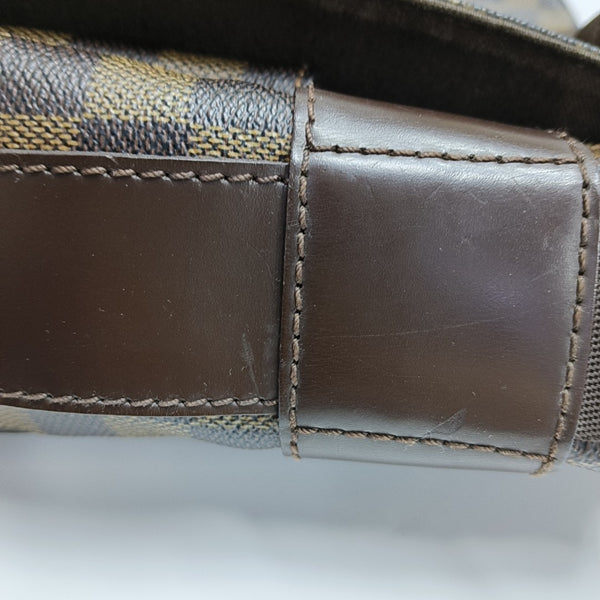 BASTILLE Damier Ebene Coated Canvas Brown