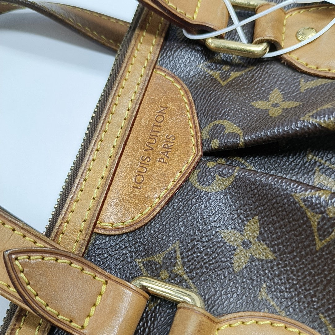 PALERMO PM Monogram Coated Canvas Brown