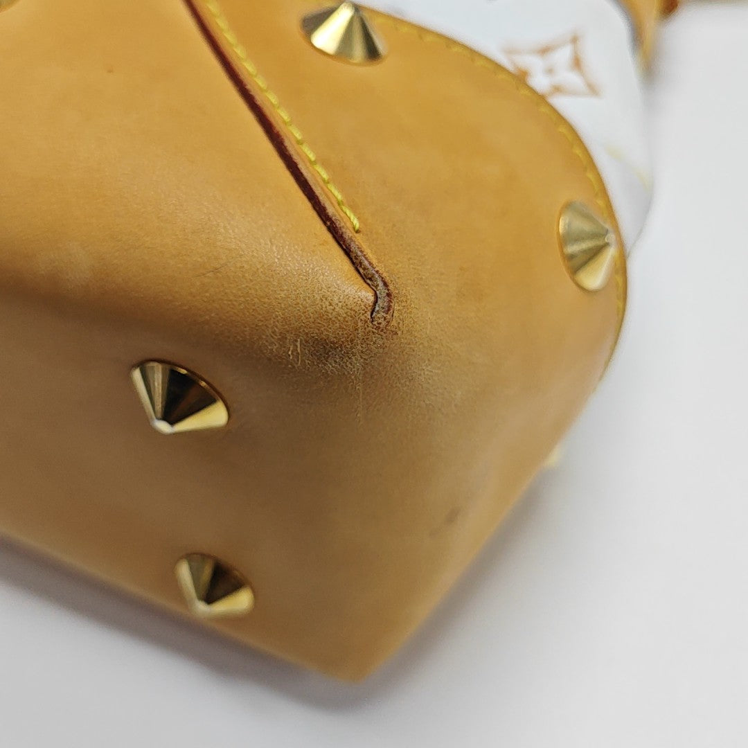 LV × TM JUDY MM Monogram Coated Canvas White