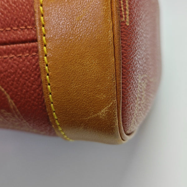 Coated Canvas Shoulder Bag Red