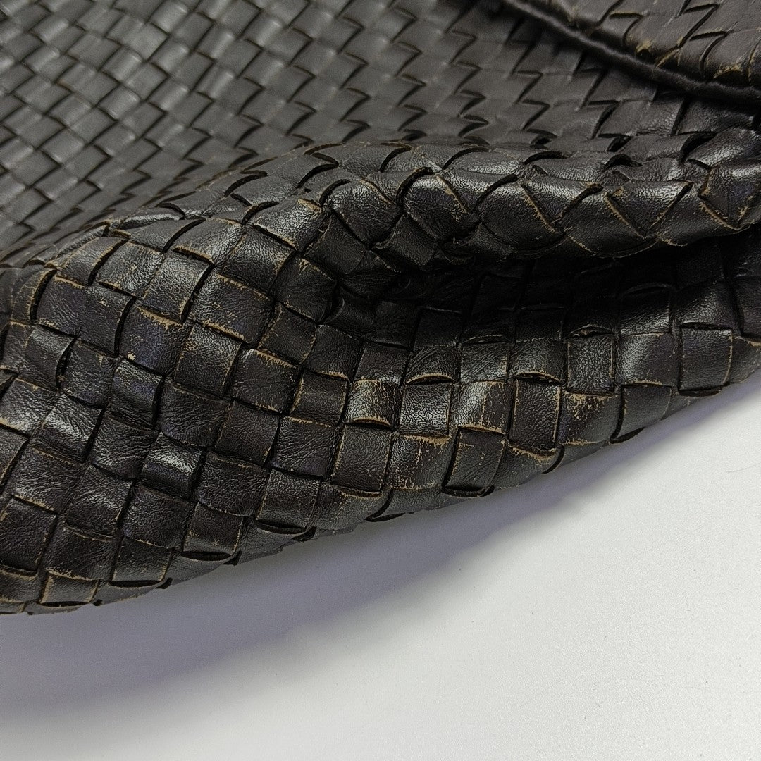 Calfskin Top Handle Bag Brown