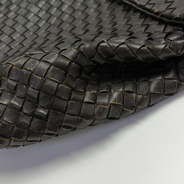 Calfskin Top Handle Bag Brown