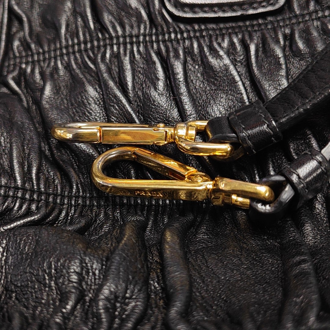Quilted Lambskin Tote Bag Black