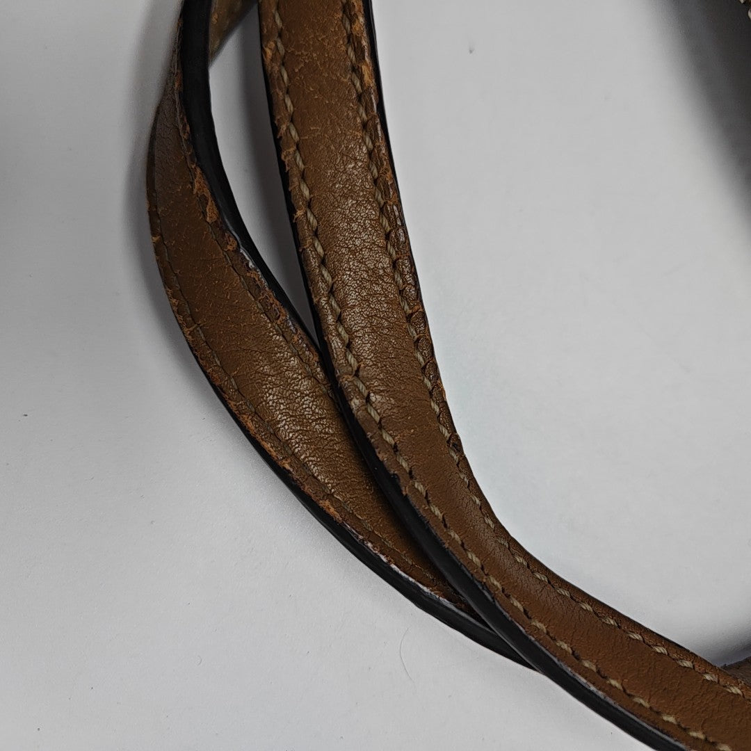 Ligne Shima Monogram Calfskin Brown
