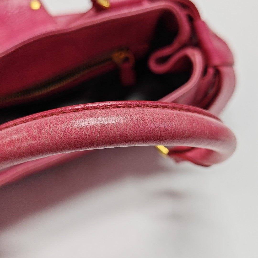 Miu Coffer Calfskin Red