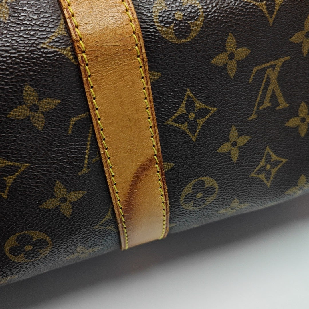 SAC SOUPLE 55 Monogram Coated Canvas Brown