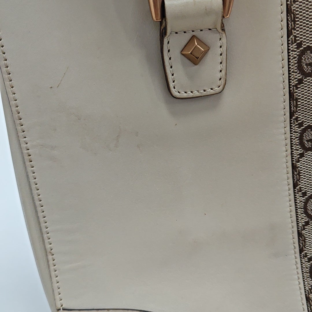Monogram Calfskin Tote Bag Beige