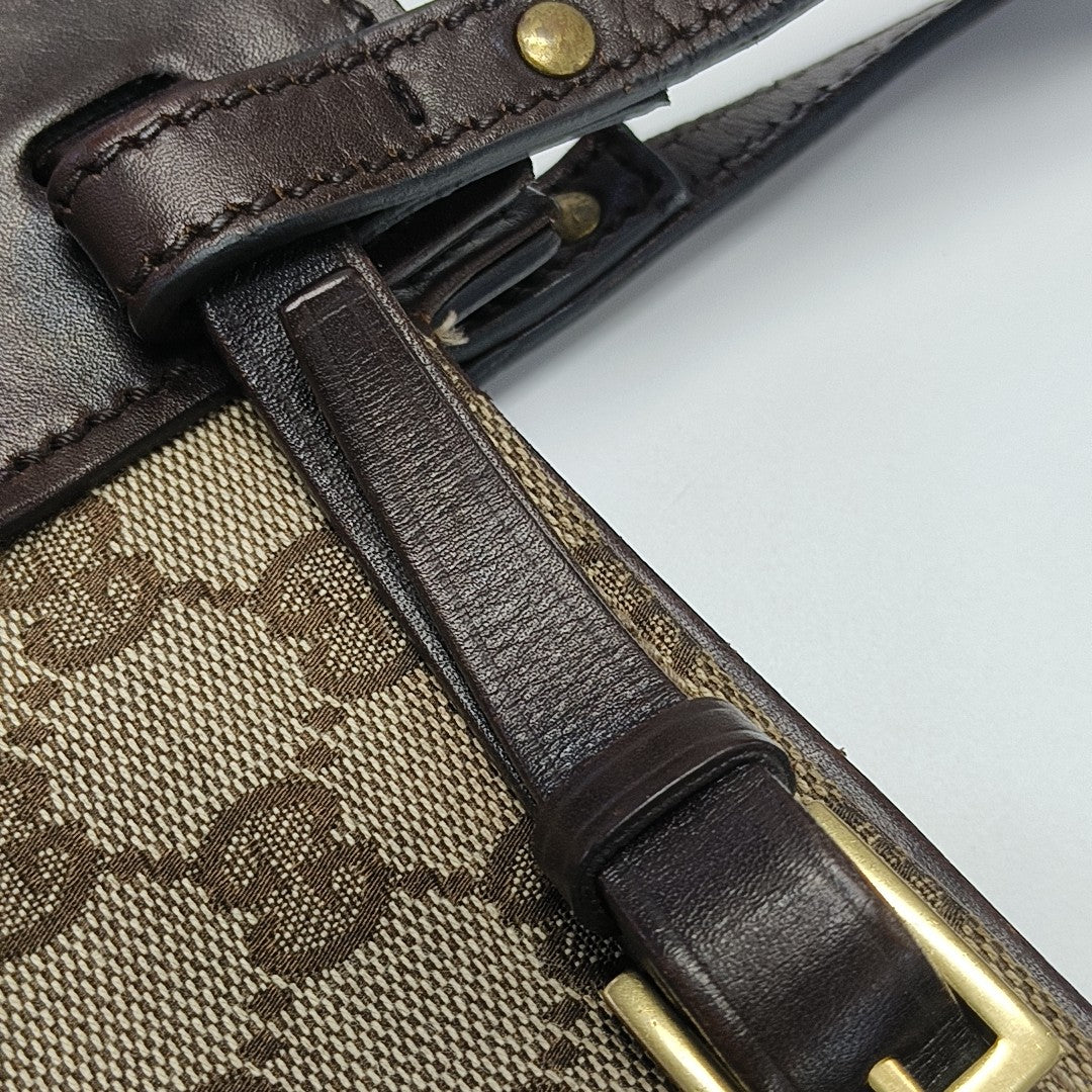 Monogram Canvas Tote Bag Brown