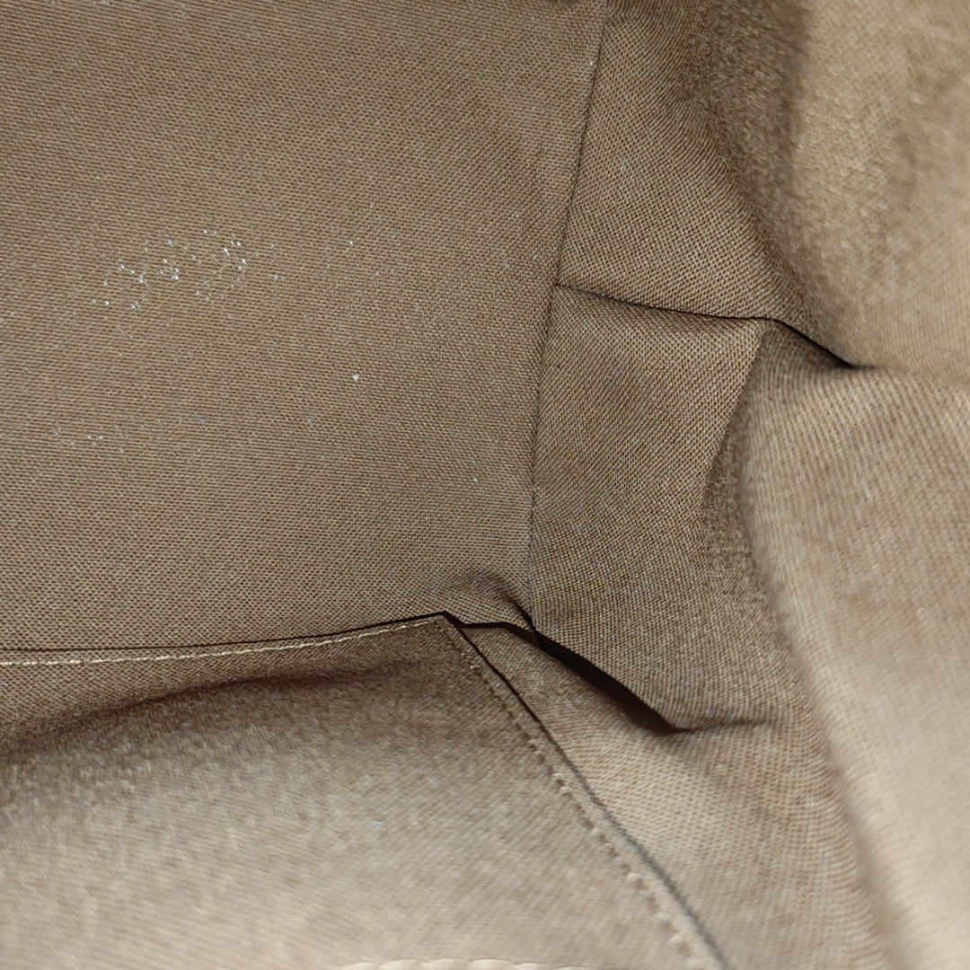 Monogram Coated Canvas Top Handle Bag Brown