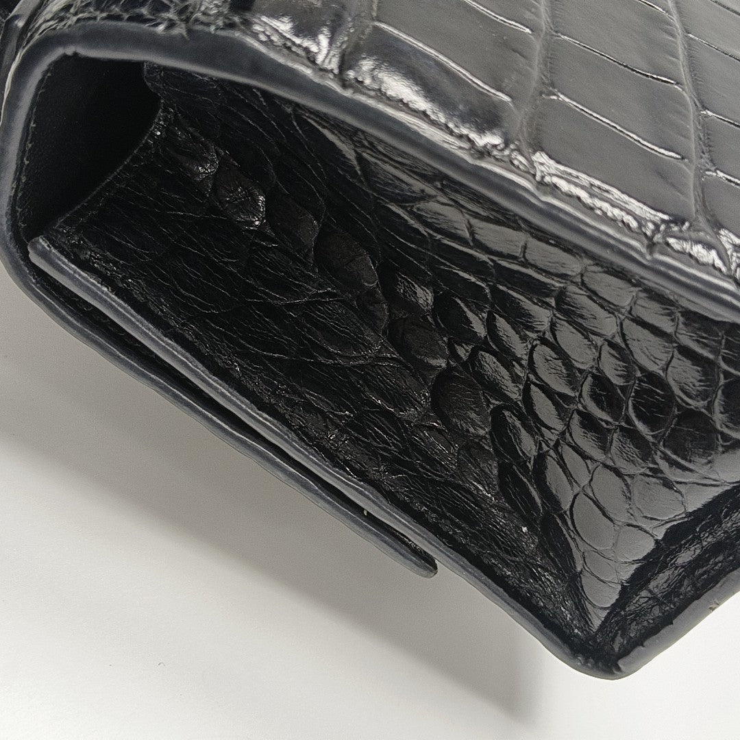 Hourglass Small Calfskin Black