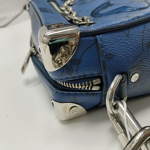 SOFT TRUNK Mini Monogram Coated Canvas Blue
