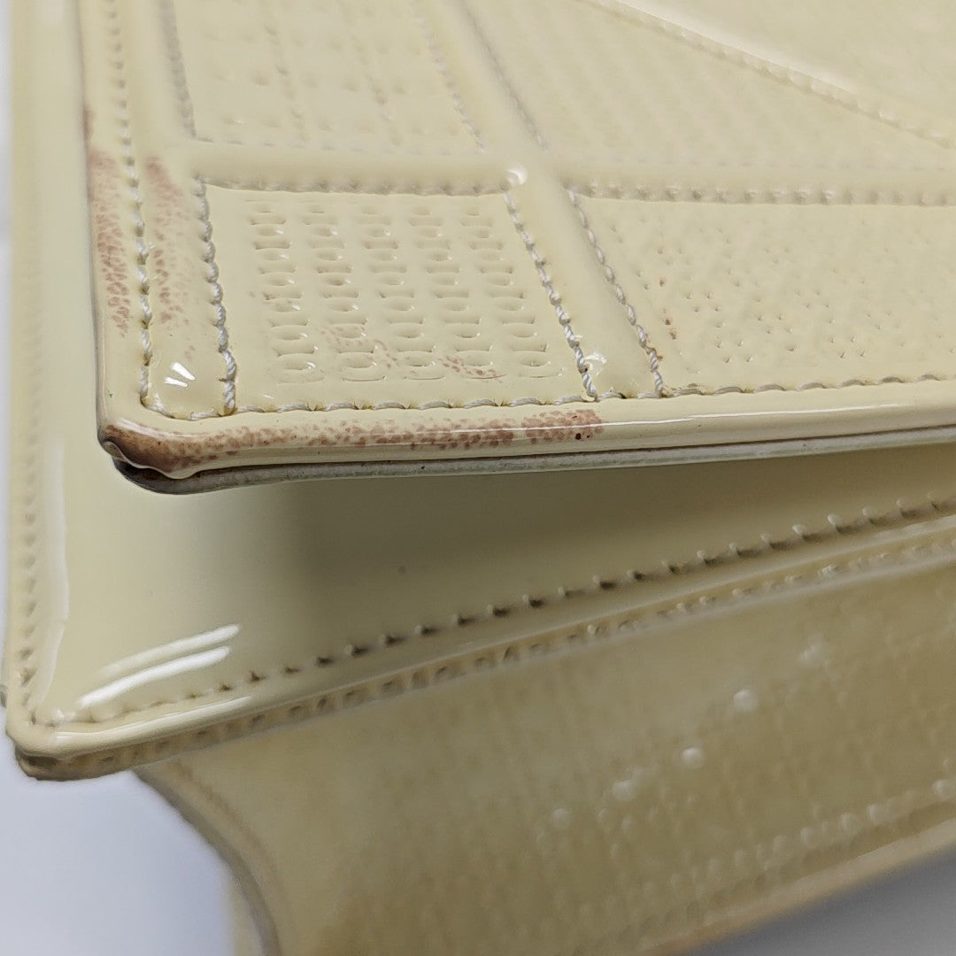 Diorama Small Cannage Calfskin Yellow