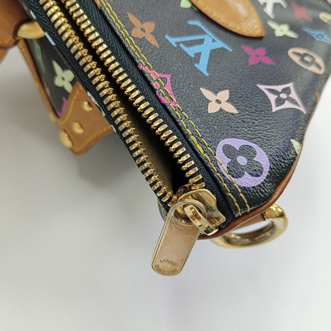 LV × TM RITA Monogram Coated Canvas Black