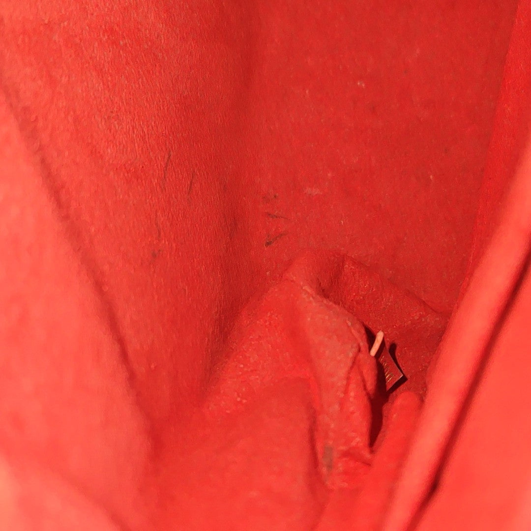 LOCKY BB Monogram Coated Canvas Red