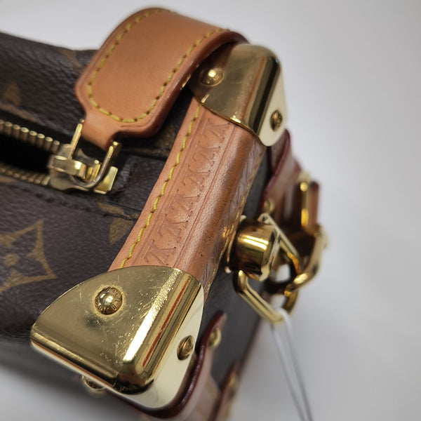 SIDE TRUNK MM Monogram Coated Canvas Brown