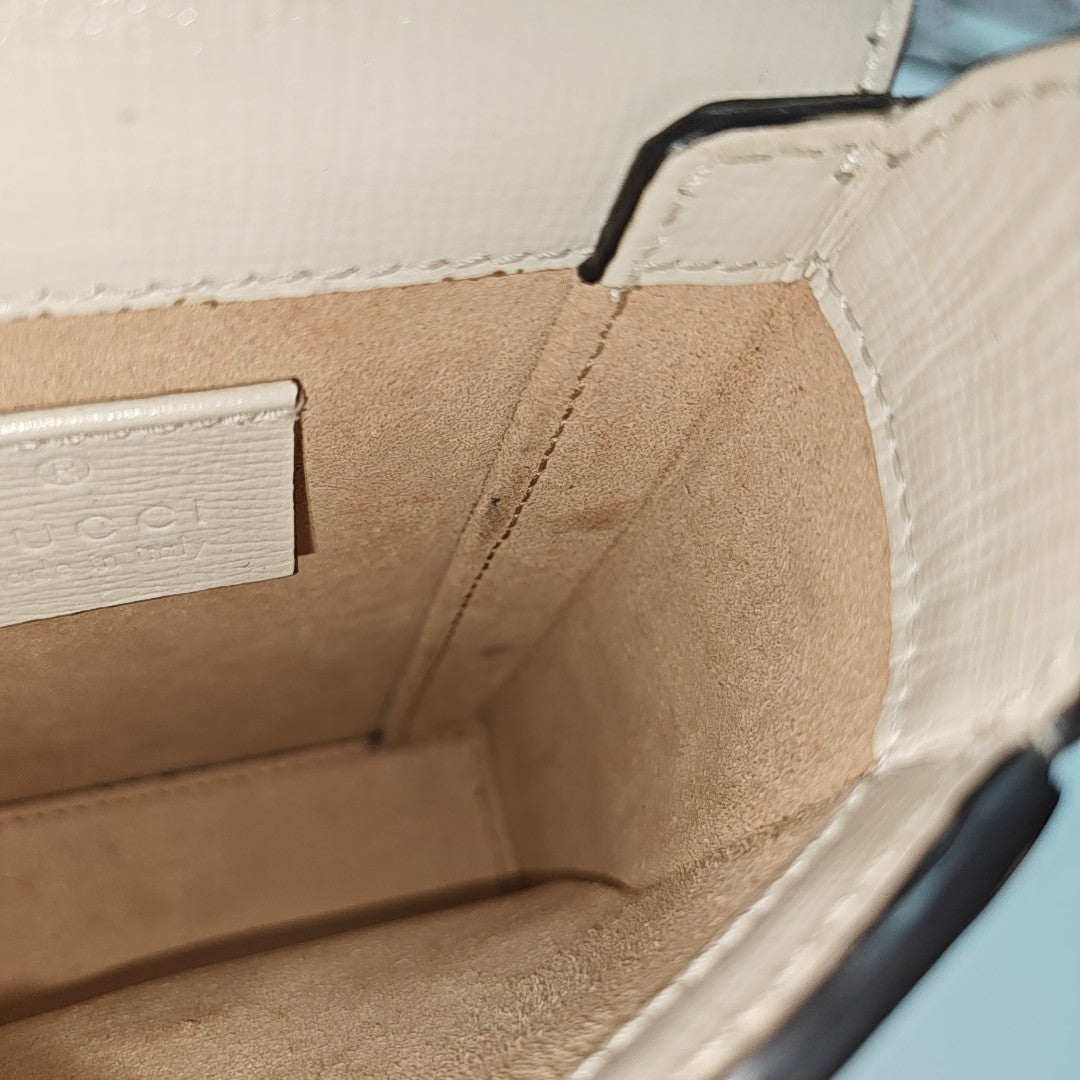 Horsebit 1955 Mini Coated Canvas Beige