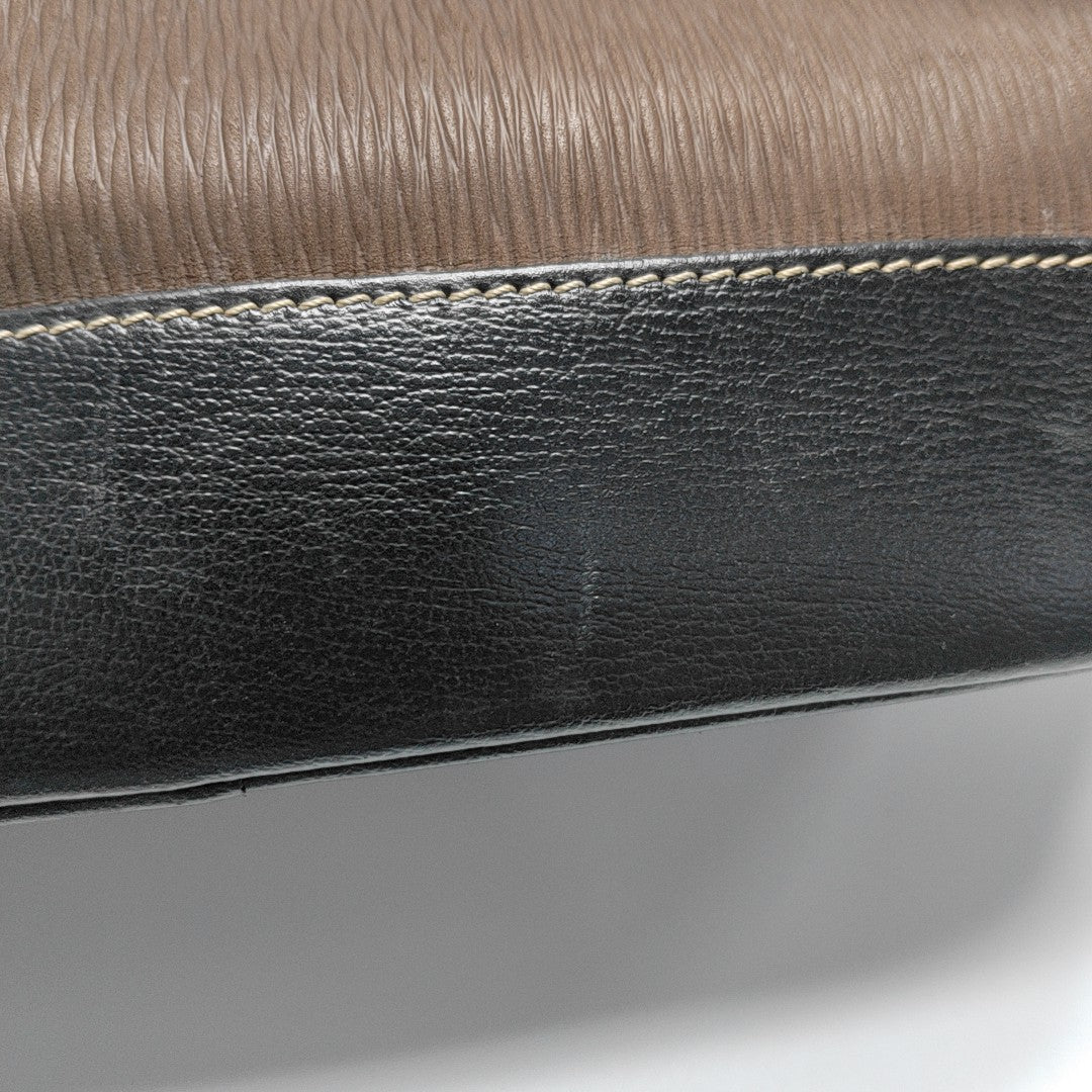 Calfskin Shoulder Bag Brown