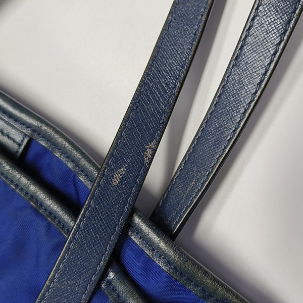 Nylon Tote Bag Blue