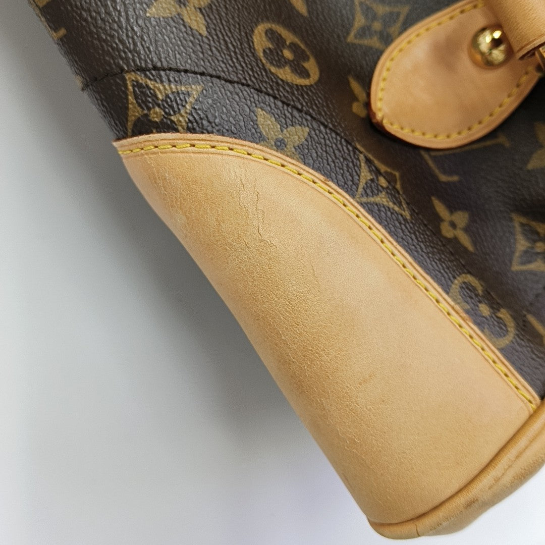 Lona Estampada Monogram BEVERLY Marrón