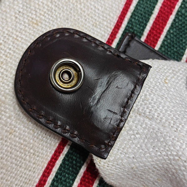 Linen Top Handle Bag Multicolor