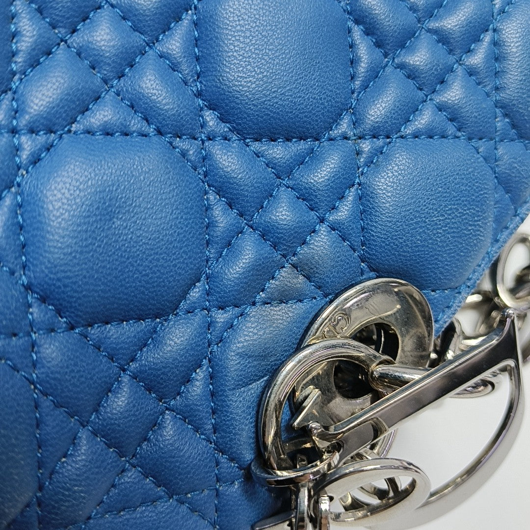 Dior Soft Cannage Calfskin Blue